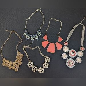 Grab Bag 5pc Statement Necklace Lot